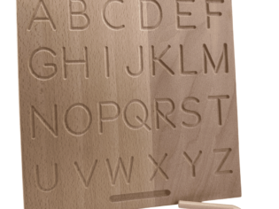 Montessori Wooden Alphabet Educational Double Sided Tracing Board
