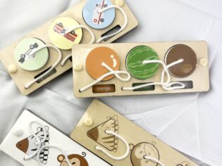 Montessori Wooden Circle Puzzles (Set of 4) - Early Education Learning Skill Toy