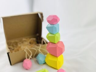 Montessori Wooden Stacking Stones