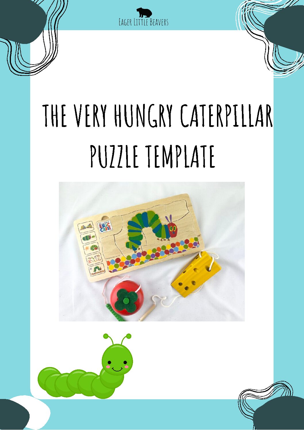 The Very Hungry Caterpillar Puzzle Template (FREE DOWNLOAD)